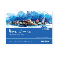 Blok do akwareli Gamma WATERCOLOUR 300g 12,5x18 cm 10a