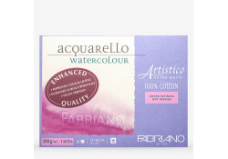 Fabriano ARTISTICO Watercolour Pad Extra White 300g 23x30,5 cm 20 Sheets Hot Pressed (Grana satinata)