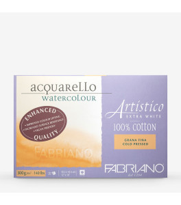 Blok do akwareli Fabriano ARTISTICO Extra White 300g 30,5x45,5cm 20a Cold Pressed (Grana fina)