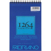 Fabriano 1264 Mix Media Pad 300g A5, 15 Sheets, Spiral Bound