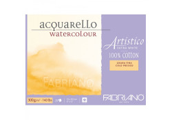 Fabriano ARTISTICO Watercolour Pad Extra White 300g 23x30,5 cm 20 Sheets Cold Pressed (Grana fina)