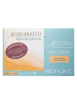 Blok do akwareli Fabriano ARTISTICO Traditional White 300g 30,5x45,5cm 20a Cold Pressed (Grana fina)