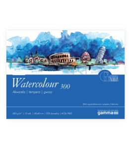 Gamma WATERCOLOUR Pad 300g 30x40 cm 10 sheets