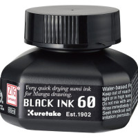 Kuretake Tusz do rysunku i kaligrafii ZIG CARTOONIST BLACK INK 60 ml