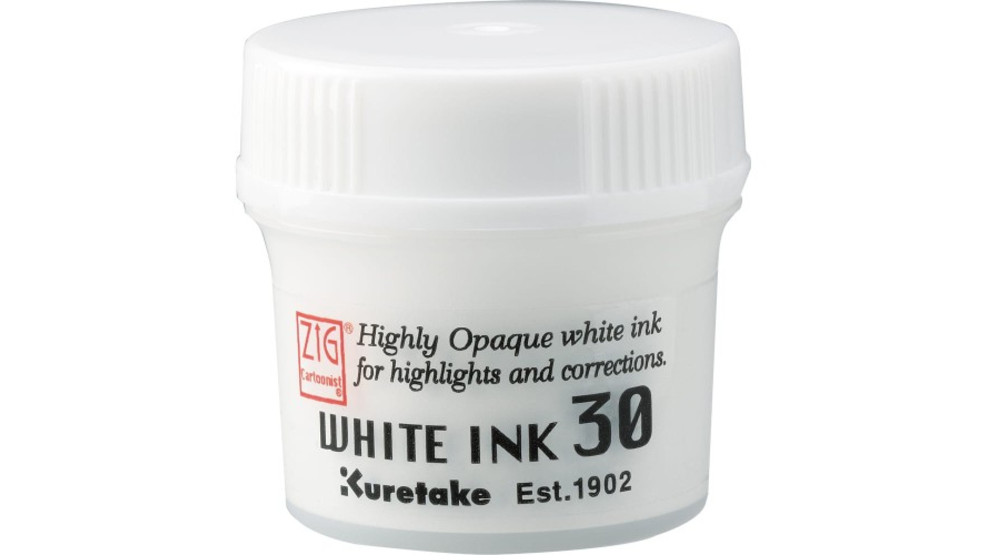 Kuretake ZIG CARTOONIST WHITE INK 30 ml