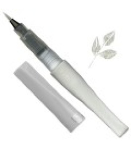 Pisak pędzelkowy z brokatowym efektem Kuretake IG WINK OF STELLA BRUSH II 102 GL. SILVER