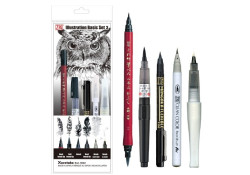 Kuretake Inktober Set – ZIG Illustration Basic Set 3 (5 pcs)