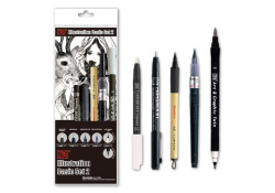 Kuretake Illustration Basic Set 2 illustration marker set 5 pieces