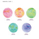 Kuretake Gansai Tambi Granulating Colors Set 3 watercolor paint set 5 colours