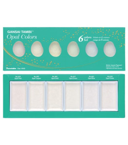 Kuretake Gansai Tambi Opal Colours Farby akwarelowe 6 kolorów