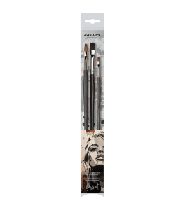 da Vinci Series 11845 – Portrait Acrylic & Oil Painting Set (3 pędzle)