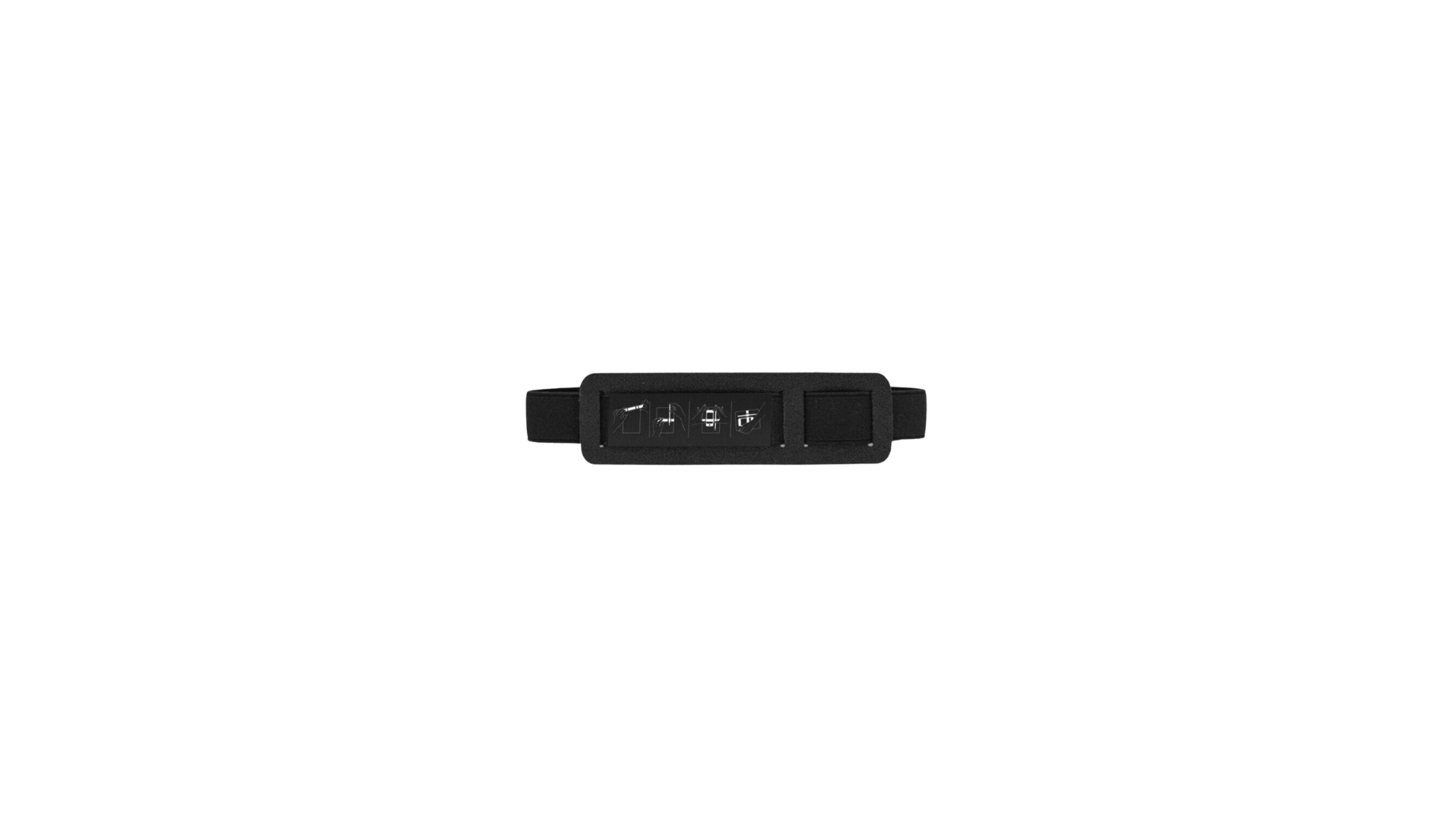 NUUNA Anti handbag elastic strap M – Vegan Black