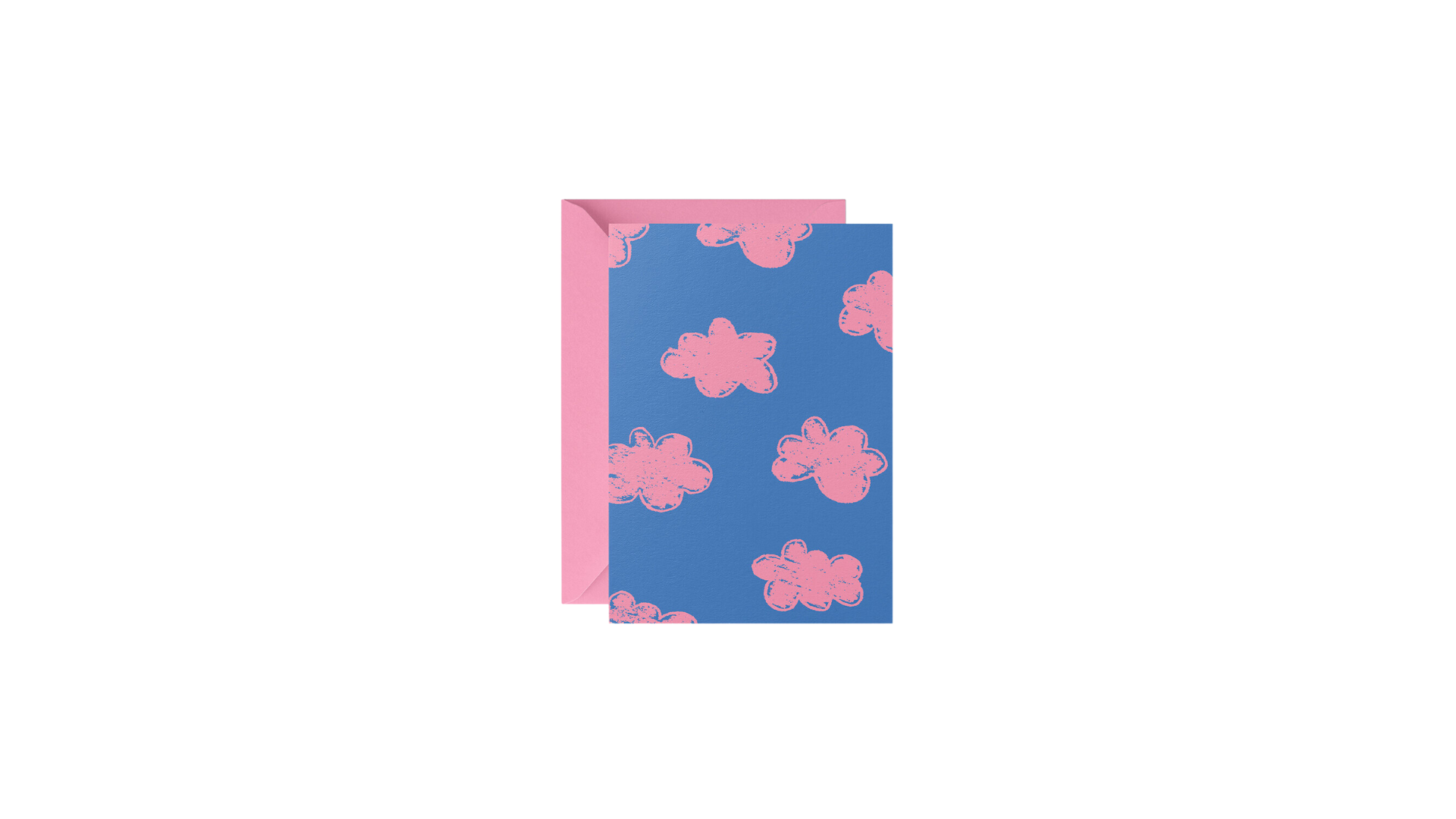 NUUNA Greeting Card Clouds – with pink envelope