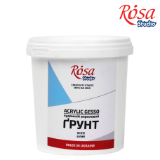 Acrylic Gesso, 500 ml (600g), ROSA Studio