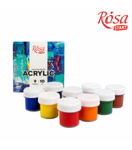 Acrylic paint set COLOR 9x10ml ROSA START