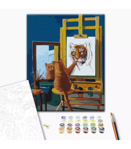 Painting by numbers Brushme "Norman Catwell" 40x50 cm