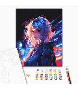 Painting by numbers Brushme "Cyberpunk" 40x50 cm