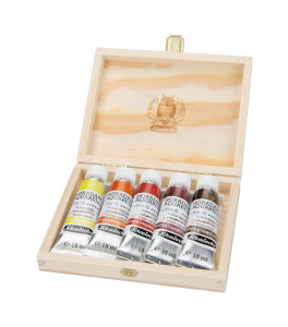 Schmincke Horadam Aquarell Super Granulation set 5x15 ml Volcano, wooden box