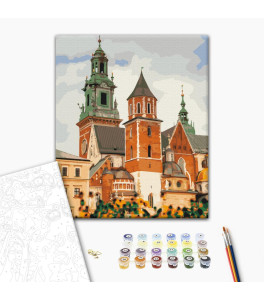 Painting by numbers Brushme "Wawel Castle in Krakow" 40x50 cm