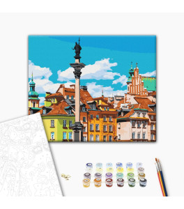 Painting by numbers Brushme "Castle square. Warsaw" 40x50 cm