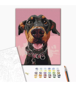Malowanie po numerach Brushme "Podążaj za swoim nosem–2" 40x50 cm