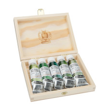 Schmincke Horadam Aquarell Super Granulation set 5x15 ml Forest, drewniane pudełko