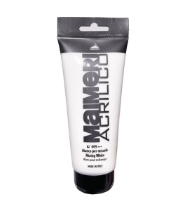 Farba akrylowa Maimeri Acrilico Mixing White 200 ml 009