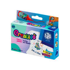 Farby do Tkanin ASTRA Creativo 5 × 20 ml Zestaw Farb do Malowania Tkanin