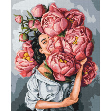 ASTRA ARTEA Paint by Numbers 40 × 50 cm – Among Peonies