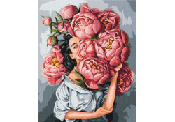 ASTRA ARTEA Paint by Numbers 40 × 50 cm – Among Peonies