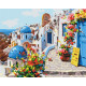 Malowanie po Numerach 40 × 50 cm ASTRA ARTEA – Magiczne Santorini