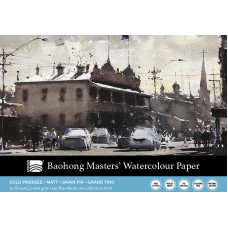 Baohong Masters Choice blok do akwareli JOSPEH ZBUKVIC 18x26 cm 300 gsm 20 ark 100% bawełna COLD PRESSED