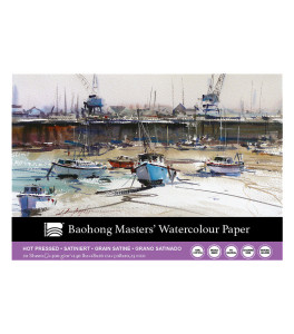 Baohong Masters Choice blok do akwareli DAVID TAYLOR 18x26 cm 300 gsm 20 ark 100% bawełna HOT PRESSED