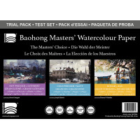 Baohong Masters Choice 9 arkuszy do akwareli 28x38 cm 300 gsm 100% bawełna