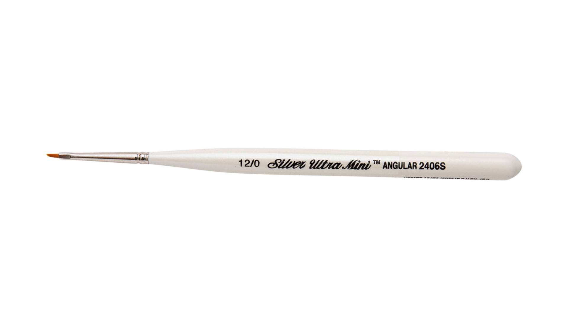 Akwaforta> Pędzle akrylowe Silver Brush Ultra Mini Series 2406S Rozmiar 12/0 Pędzle kątowe Pędzle syntetyczne