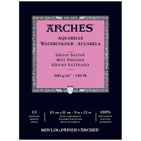 Blok do akwareli ARCHES Watercolour 23x31 cm 300g 12a Hot Pressed White 100% bawełna