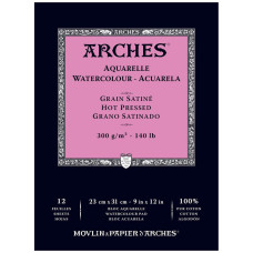 Blok do akwareli ARCHES Watercolour 23x31 cm 300g 12a Hot Pressed White 100% bawełna