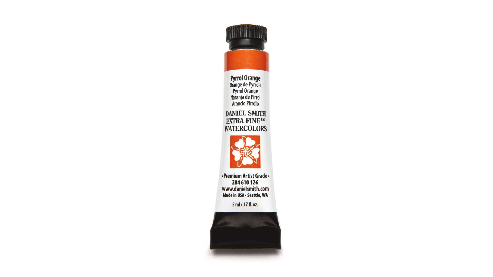 WATERCOLOUR PAINT DANIEL SMITH EXTRA FINE Transparent Pyrrol Orange 5ml