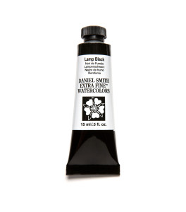WATERCOLOUR PAINT DANIEL SMITH EXTRA FINE Lamp Black 15ml