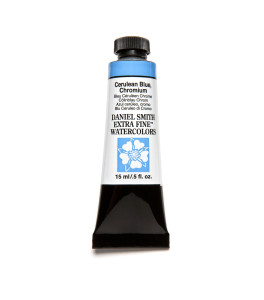WATERCOLOUR PAINT DANIEL SMITH EXTRA FINE Cerulean Blue, Chromium 15ml