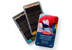 Kredki Derwent Chromaflow 24 Kolorów w Metalowym Pudełku