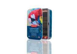 Kredki Derwent Chromaflow 36 Kolorów w Metalowym Pudełku