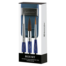 Zestaw pędzli Escoda BLUE SYNTHETIC TRAVEL BRUSH SET