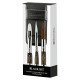 Brush set Escoda BLACK SYNTHETIC TRAVEL BRUSH SET