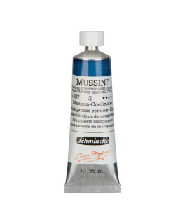 Farba olejna Schmincke Mussini zamiennik manganu błękit cyrulik 35 ml. 487
