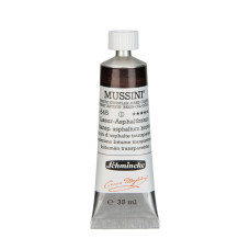 Oil paint Schmincke Mussini asphaltum brown transparent substitute 35 ml. 645