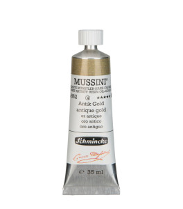 Oil paint Schmincke Mussini antique gold substitute 35 ml. 862