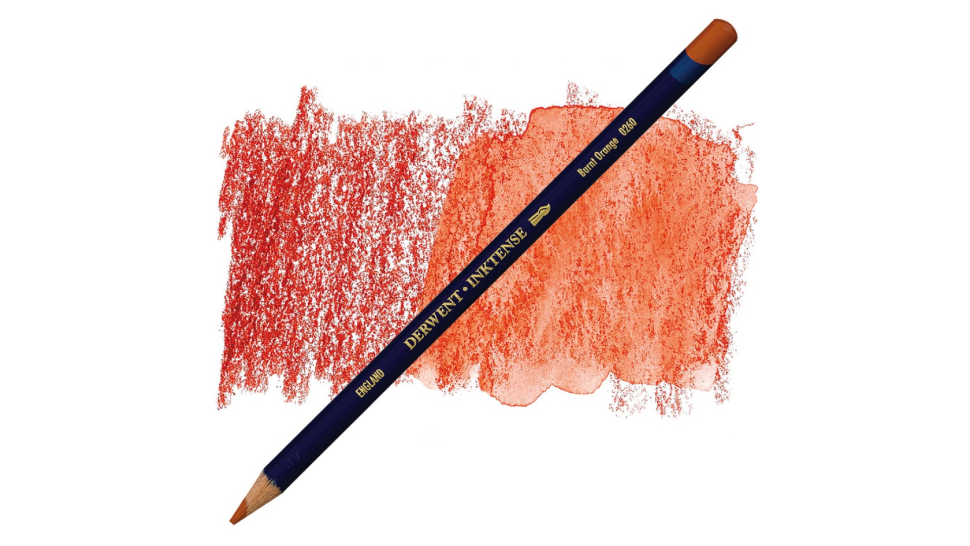 Derwent Inktense pencil BURNT ORANGE 0260