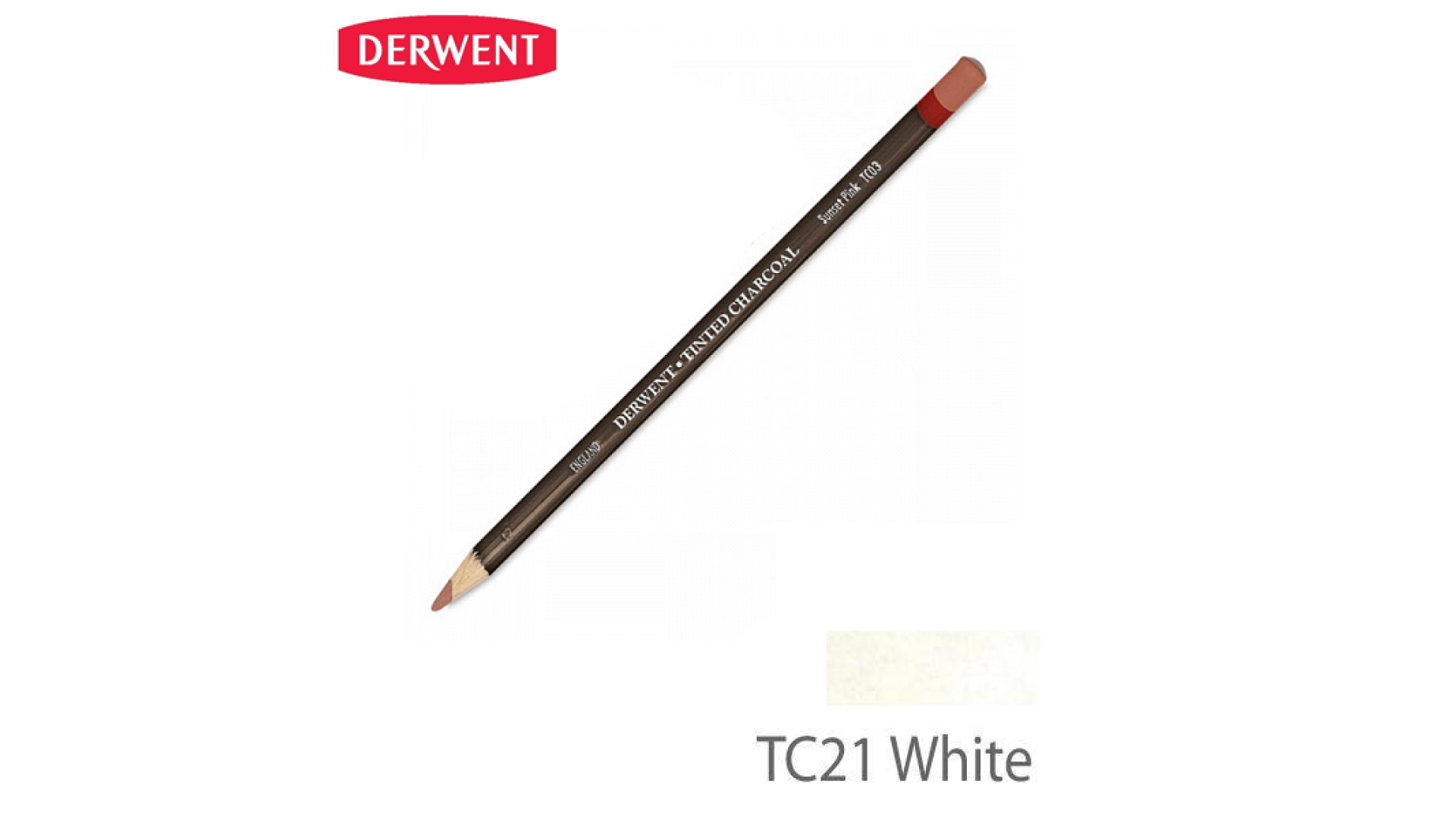 Derwent CHARCOAL pencil WHITE TC21