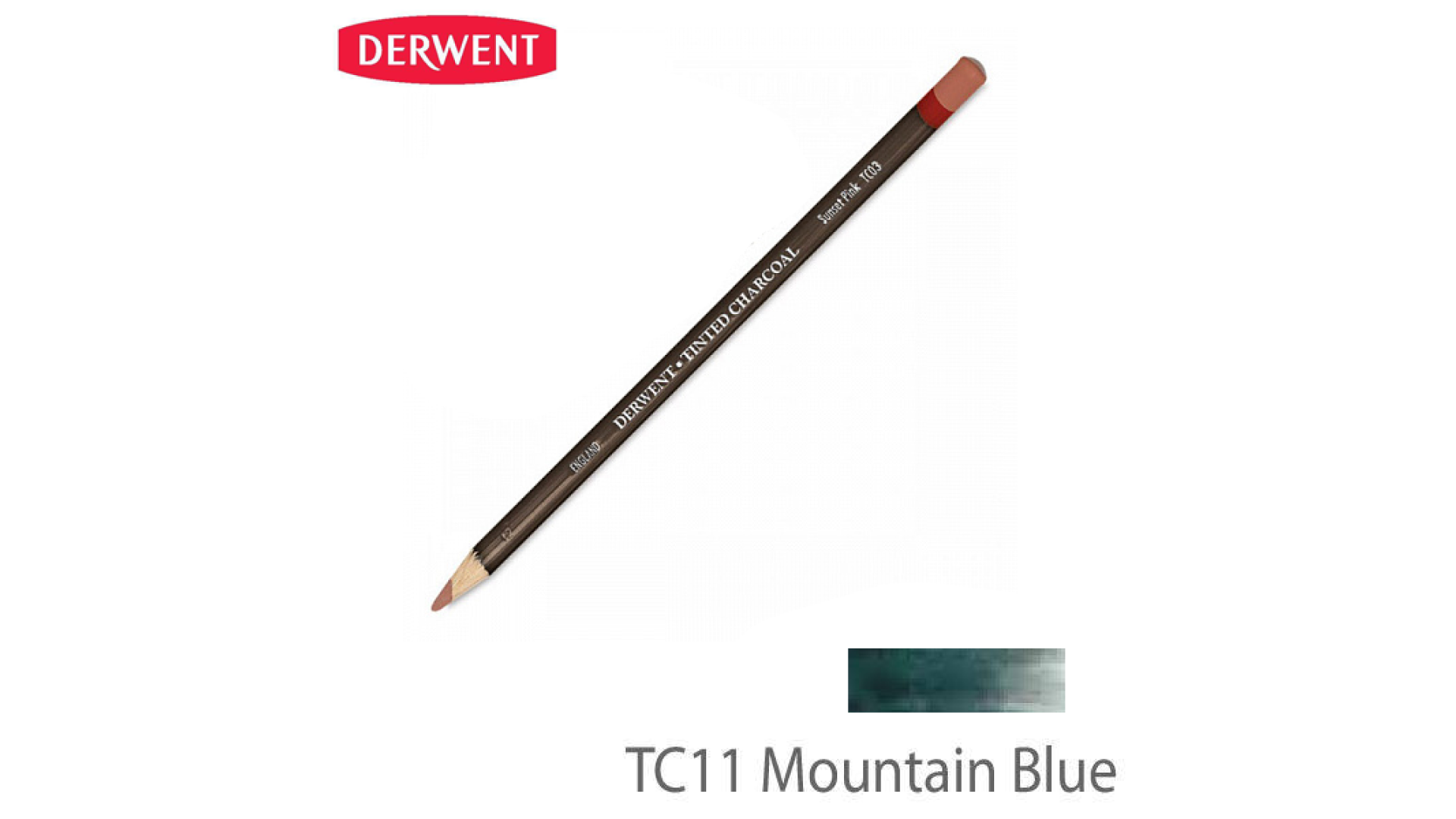 Derwent CHARCOAL pencil MOUNTAIN BLUE TC11